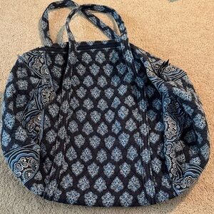 Vera Bradley Black and White Paisley Tote